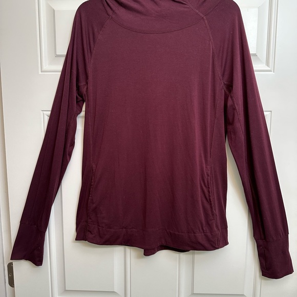 90° women’s athletic hoodie, size large burgundy - Picture 1 of 3